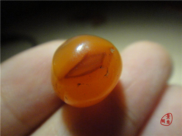 Сувенир 〓清玛〓清代老玛瑙珠子1.2cm西藏密宗藏传多宝串配珠单珠圆珠193