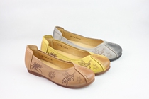 American Jubilation Special Cabinet Spring Head Layer Cow Leather Soft Bottom Soft Face Printed Shallow womens single shoes H0717108