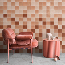 Adventure garden ins Moroccan style handmade brick tile bathroom wall brick bathroom Morandi color small square brick powder