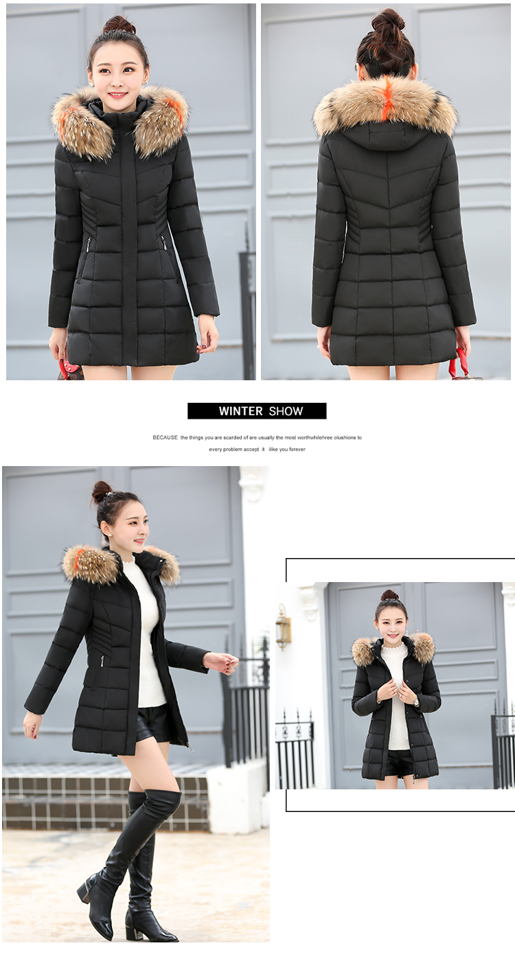Quần áo cotton nữ Hàn Quốc phiên bản áo dài tự thắt lưng cotton mỏng 2018 mới áo khoác cotton dày ấm áp áo khoác dài thời trang áo phao nữ dáng dài siêu nhẹ