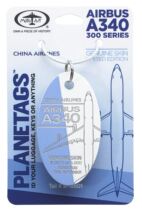 Taiwan China Airlines A340-300 B- 18801 real aircraft skin pendant aircraft skin keychain