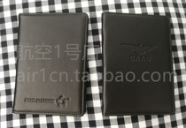 Crew dedicated first layer cowhide flight license certificate package license clip China civil aviation caac certificate clip
