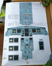 AIRBUS AIRBUS A319 A320 A321 SIMULATOR COCKPIT MAP TRAINING WALL CHART 91×63CM