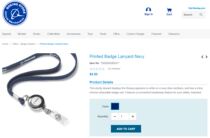 BOEING BOEING retractable metal easy-pull work permit boarding pass airport pass lanyard