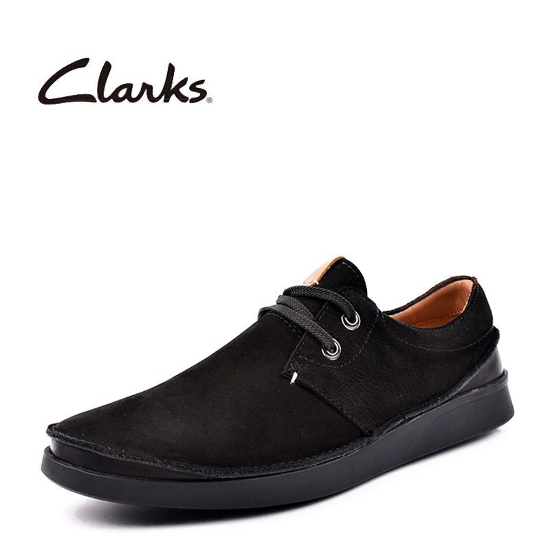 Angel潮牌購~Clarks男鞋秋款舒適休閑鞋系帶復古磨砂單鞋Oakland Lace