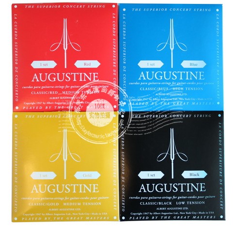 Augustine Augustine Classic Blue Classic Red Classic Gold Classic Black Classical Guitar Strings