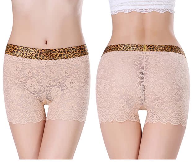 Quần an toàn chống ánh sáng nữ mùa hè 18 xà cạp ren 24 tuổi không có quần short uốn lụa mỏng bảo hiểm quần mỏng quần short nữ kaki