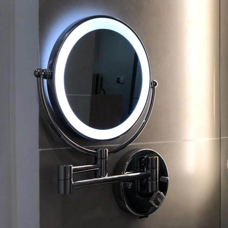 Vienna Hotel Hilton Subadol Toilet Folding Swing LED Cosmetic Mirror Guesthouse Apartment Cosmetic Mirror-Taobao