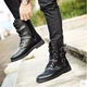 Mùa thu và mùa đông không chính thống của nam giới giày boots giày cao xu hướng giày thường giày quân sự của nam giới khởi động khởi động ngắn Martin khởi động