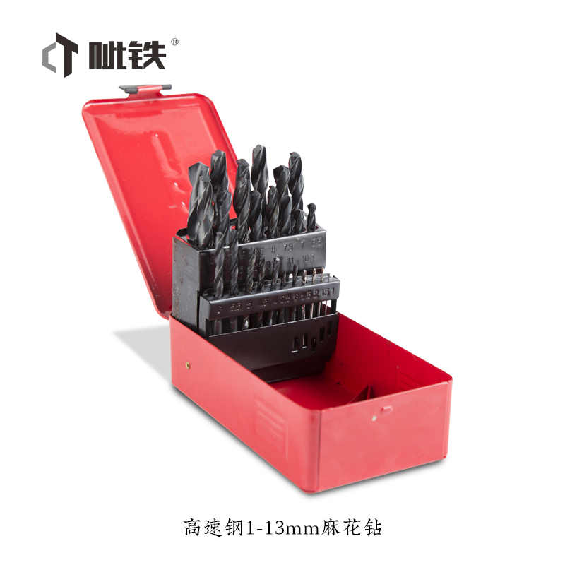 CITIE High IRON M35 High cobalt twist drill bit 1-13 twist drill 25-piece set of stainless steel drill bits