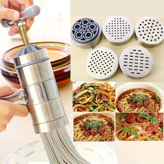 Household simple stainless steel small mini manual hand press machine hand press noodle squeeze noodle machine mold artifact