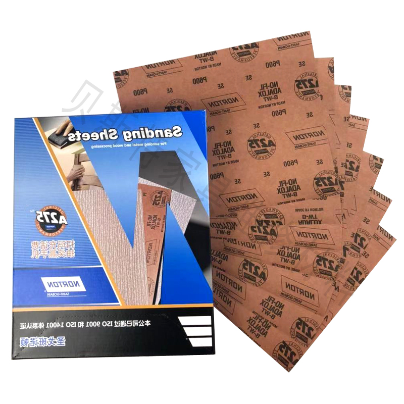 Norton Mahogany Classical Furniture Dry-Abrasion Resistant Sandpaper Paint Sandpaper Original Saint-Gobain Norton Redbark Sandpaper