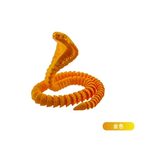 Подвижная кобра (золото) 80см