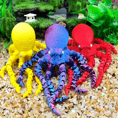 Печать, рыбки, аквариум, фигурка, декор, 3D, подвижный сустав