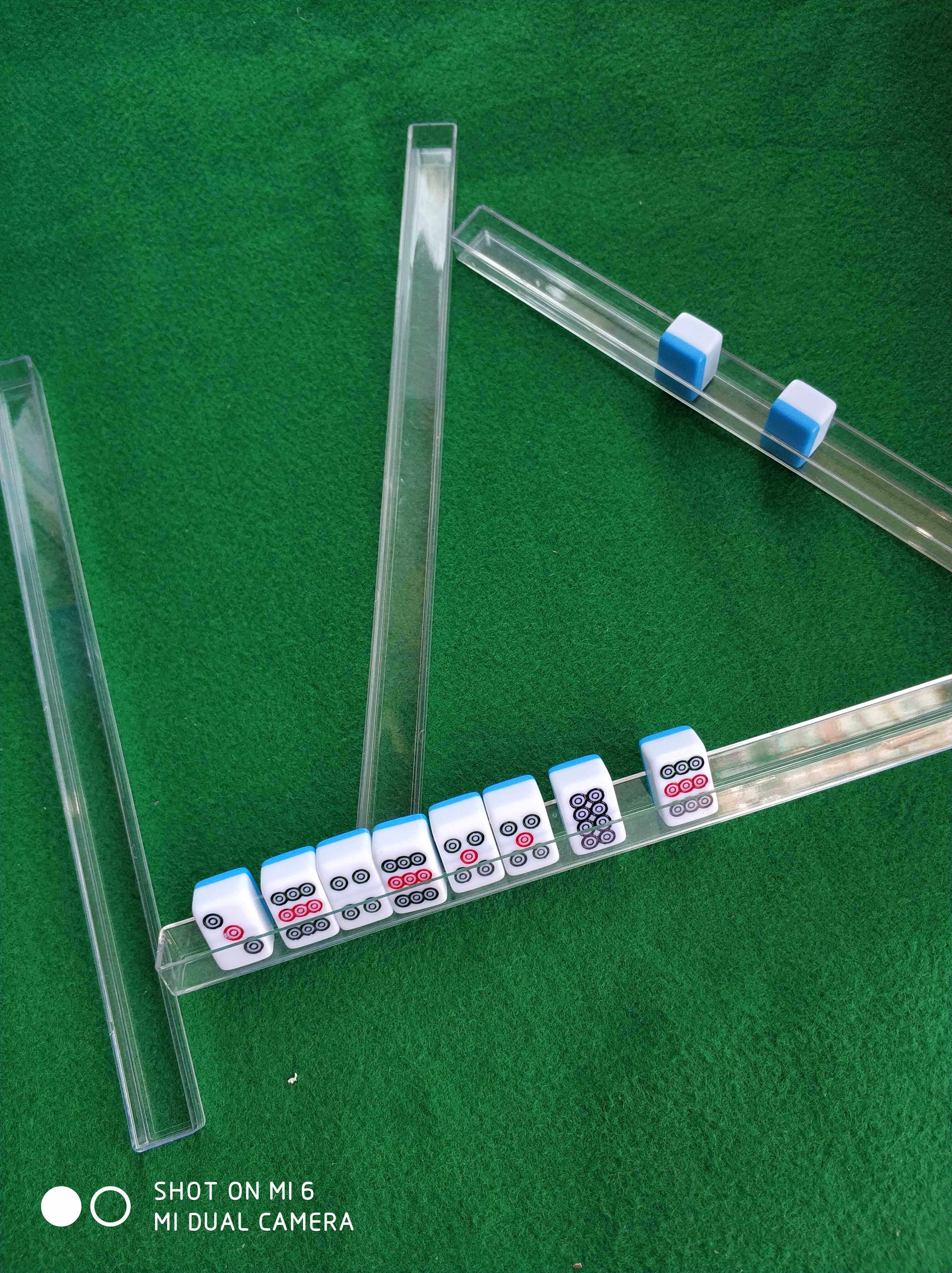 Mini mahjong U ruler card slot card ruler Caliper Mahjong ruler