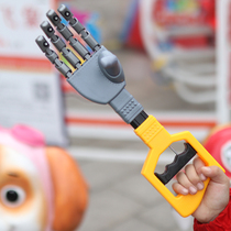 Childrens creative mechanical arm hand pull clip picker big pliers tool boy toy outdoor play snow