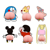 Creative car sticker 3D three-dimensional butt fart sticker personality car sticker funny little new ass car sticker cartoon anti-collision sticker