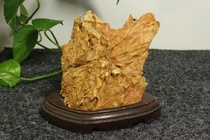 Feng Ling Stone Feng Ling Stone Item #23 Desk Stone Gobi Stone Mountain-shaped Stone with Base Strange Stone Ornaments