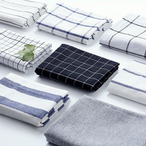 Day Style Pure Cotton Dining Mat Cloth Art Dining Cloth Napkins Cotton Linen Striped Plaid Western Dining Mat Heat Insulation Mat Table Cloth Photo Background