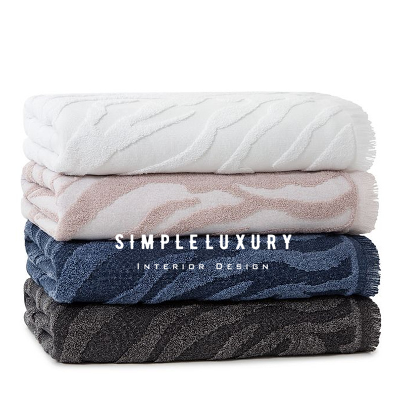 【Simple Luxury】Turkish-Made Mali Striped Unisex Pure Cotton Absorbent Towel Bath Towel