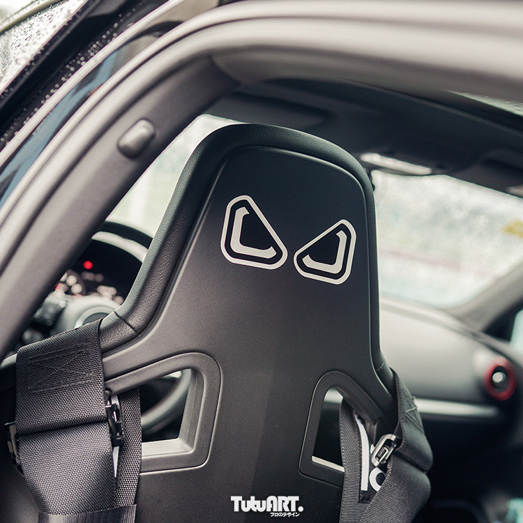 TUTU TUTU car stickers Calf windshield stickers Fun eye decoration stickers Motorcycle modification reflective stickers Waterproof stickers