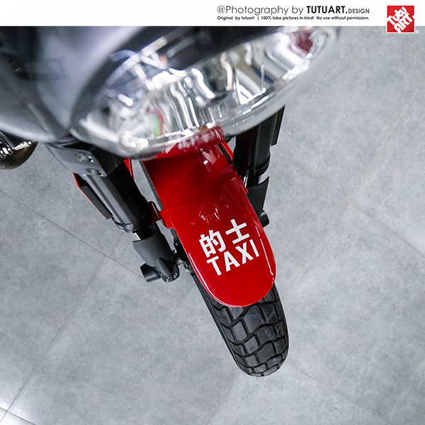 TUTU TUTU car stickers Hong Kong TAXI fun decoration stickers Taxi car stickers text decoration Waterproof reflective stickers