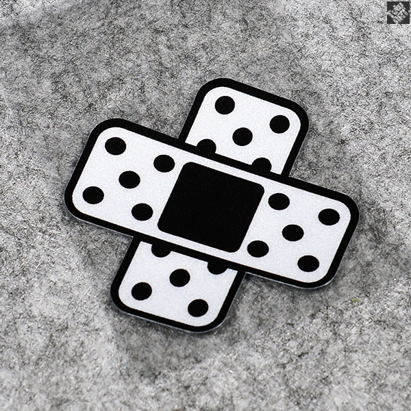 TUTU TUTU Car stickers-Bondi tape B forks big difference-black and white-reflective stickers repair stickers stickers