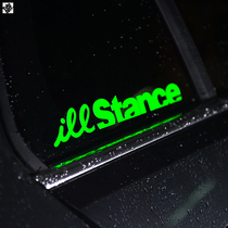 TUTU map car sticker ILLEST STANCE low lying posture control personality car sticker car fluorescent sticker