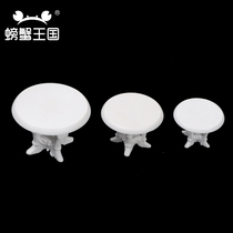 Construction sand disc pendulum piece materials Euro round table 1:20 1:25 1:30 miniature mini furniture table model