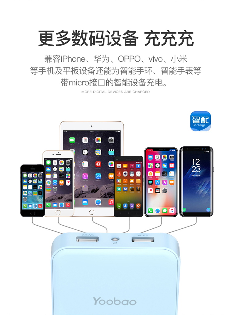 Yu Bo sạc kho báu 10.000 mA phổ nhỏ cầm tay dễ thương phim hoạt hình nhỏ điện thoại mỏng điện thoại di động - Ngân hàng điện thoại di động sạc dự phòng samsung 20000mah
