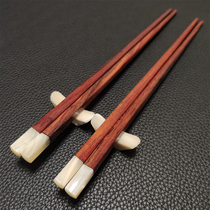 Wooden chopsticks home restaurant commercial gifts non-lacquered solid wood high-grade chopsticks Chinese retro mahogany fast imported tableware