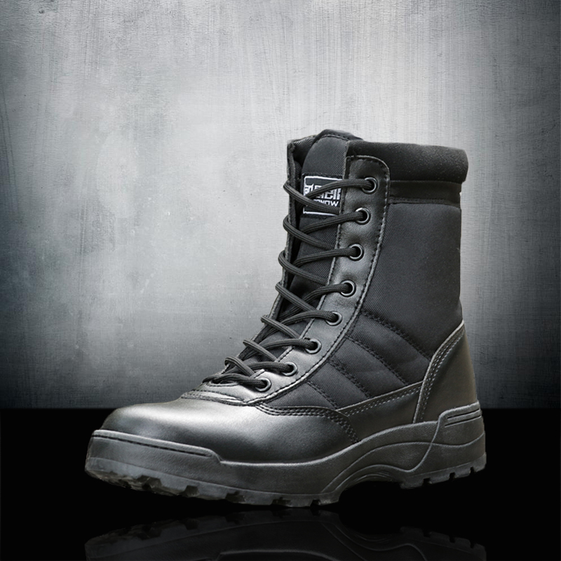 Ultra light high cylinder tactical boots male and female special soldiers for training climbing shoes CS combat boots spring autumn breathable and abrasion resistant desert boots
