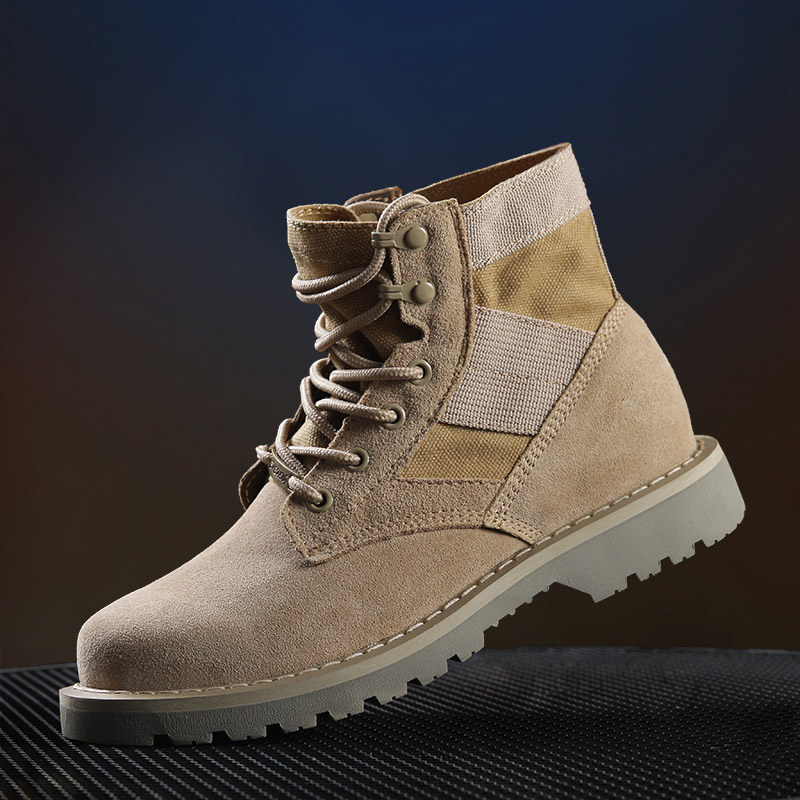 Outdoor special forces combat boots men's tactical boots hiking desert boots autumn and winter wear-resistant CS hiking boots tooling shoes