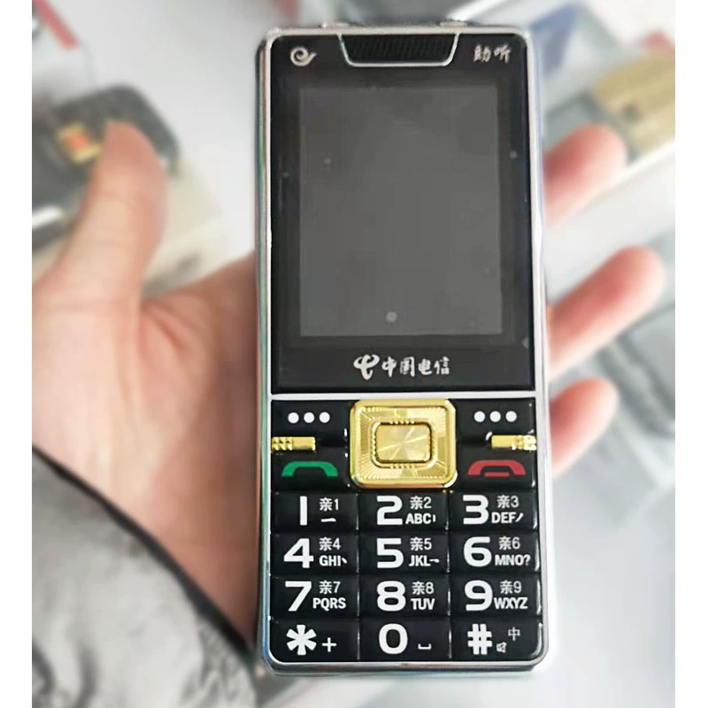 Baotaier A108 Viễn thông Điện thoại di động người già kẹo thanh đèn pin loa to hàng mới bảo hành toàn quốc - Điện thoại di động