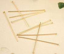 DIY jewelry accessories material American 14K gold-clad accessories T-needle T-pin T-pin flat pin does not fade