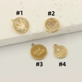 Монеты из нержавеющей стали, кленовый лист, подвеска, серьги, аксессуары