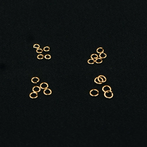 Рекомендуемые DIY Matermade Material Jewelry Accessory American 14k Bead Gold Gold Gold Cring Закрытое входное кольцо O -типа