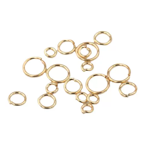 Рекомендуемые DIY Matermade Material Jewelry Accessory American 14k Bead Gold Gold Gold Cring Закрытое входное кольцо O -типа