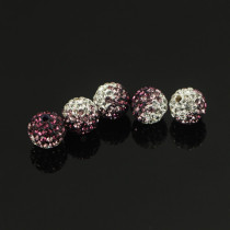 Premium Special sparkling bright and dense drilling ball DIY ornament accessories Beads Loose Bead Bracelet Necklace 204 Purple Gradient