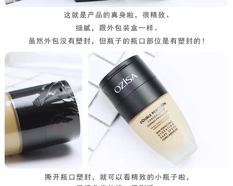 Thái Lan ozisa dưỡng ẩm cao che khuyết điểm dầu nền kiểm soát dầu kéo dài tự nhiên trang điểm che khuyết điểm kem nền hai trong một kem nền bb