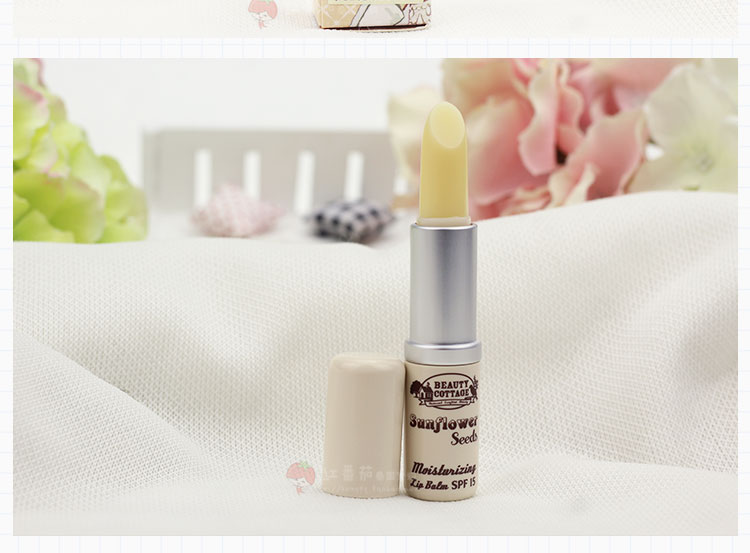 Thái Lan Beauty Cottage hướng dương hạt giống chống nắng Lip Balm chống khô dưỡng ẩm chăm sóc môi trị thâm môi