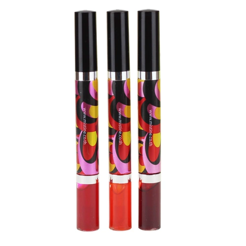 Двусторонний блеск для губ, помада, бальзам для губ, Таиланд, не стирается, долговременный эффект