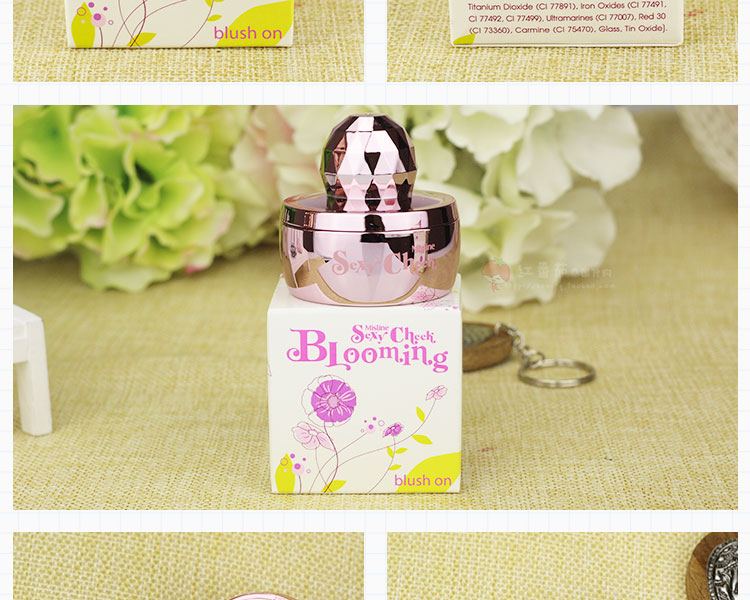 Thái Lan Mistine hai màu hoa mảng bám blush rouge cánh hoa ngọc trai không thấm nước sửa chữa tự nhiên lâu dài trang điểm nude - Blush / Cochineal phấn má chanel