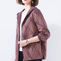 Mom Lieven cap cardiovert 40 years 50 mid aged womens clothing spring autumn season new flower pure cotton windcoat short coat