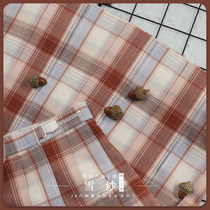 Sakura Family original genuine dress JK uniform (snow yarn) jk plaid pleated skirt high waist skirt womens new