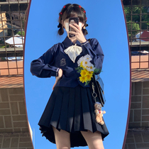 Sakura family jk shirt (Ruiyuan high) original uniform Japanese college style short section was thin long-sleeved womens autumn and winter