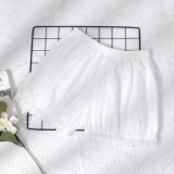 Безопасные штаны, защитное белье, белая униформа, юбка в складку, мини-юбка, шорты, оверсайз