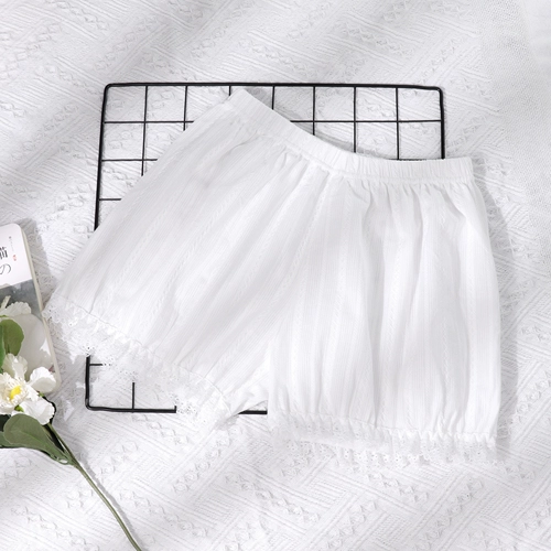 Безопасные штаны, защитное белье, белая униформа, юбка в складку, мини-юбка, шорты, оверсайз