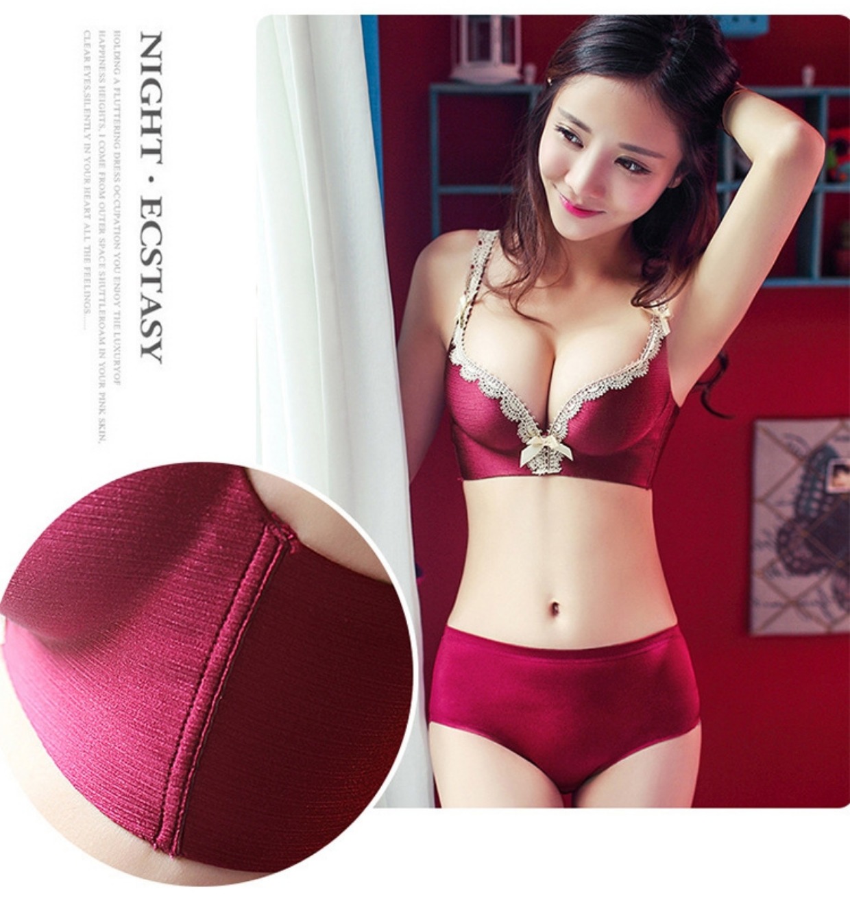 Áo ngực mỏng một mảnh không vành gợi cảm dày áo ngực nhỏ thu thập cô gái không có dấu vết điều chỉnh đồ lót áo ngực đẹp