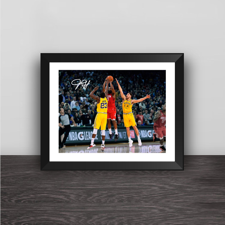 James Harden lore warrior classic solid wood decoration photo frame photo wall table hanging frame decoration home mural